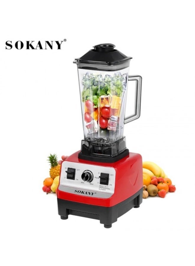 sokany Sk-444 Multifunctional Juicer Adjustable Blender 2L Food Processor Mixer Smoothie Ice Crusher 4500W - Multicolor - Image 1